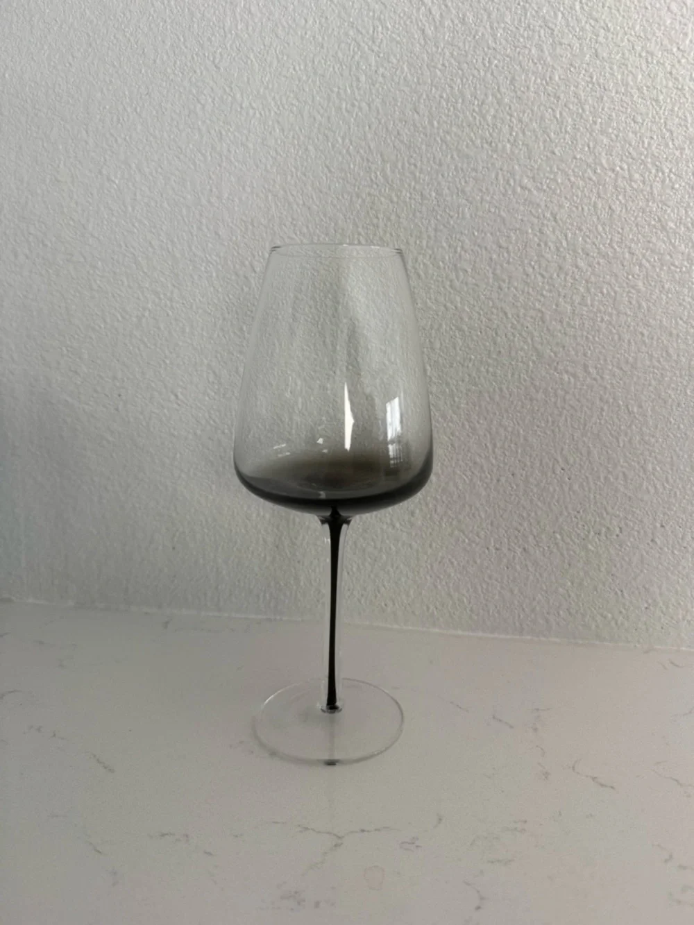 Hotel Collection Gray Smoked Stem Wine Glasses